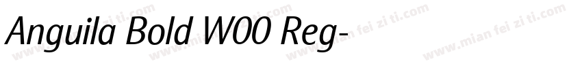 Anguila Bold W00 Reg字体转换